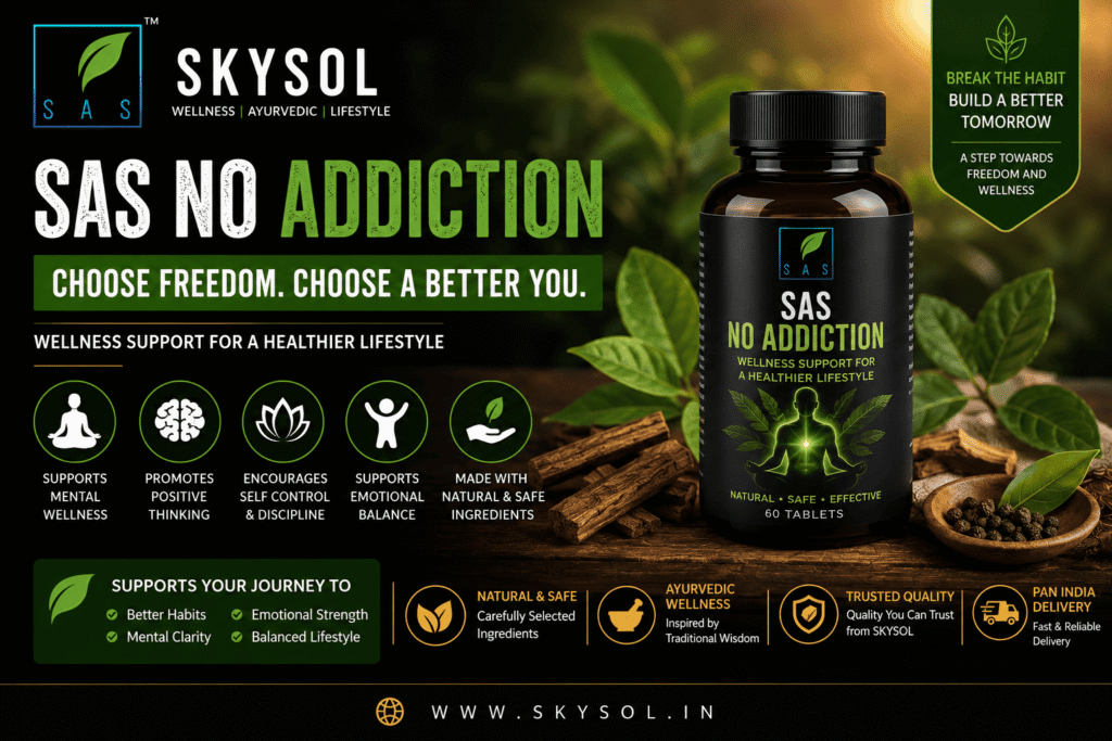 No Addiction Habits guide for lifestyle transformation and wellness support from SKYSOL Hyderabad